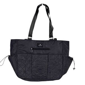 Baggallini On The Go Grey Quilted Diaper Bag